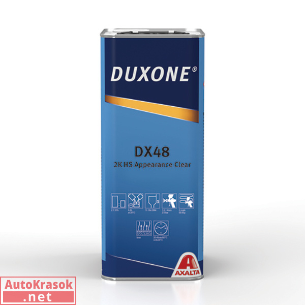 Лак 2К HS акриловый DX48, универсальный, 4 л, 1250070869, Duxone