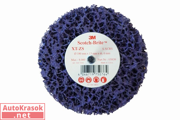 Пурпурный зачистной круг со встроенным шпинделем 3M™ Clean and Strip™ XT 100 мм, 05810, 3M