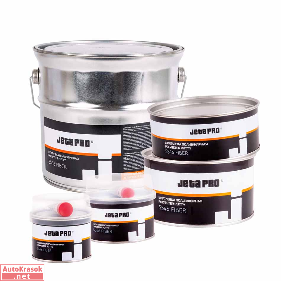 Шпатлевка со стекловолокном FIBER, зеленая, 1,8 кг, Jeta Pro