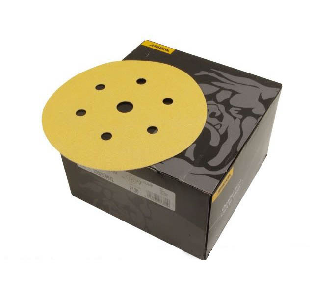 Круг абразивный Gold 150мм 6+1отв. P500 (100 шт в упаковке), Mirka