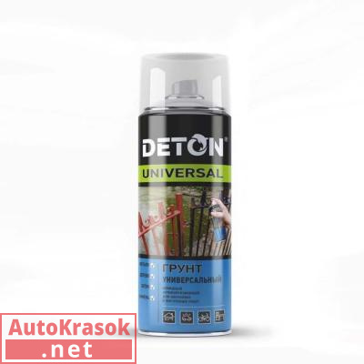 Грунт алкидный Universal черный, аэрозоль 520 мл DTN-A70822, DETON