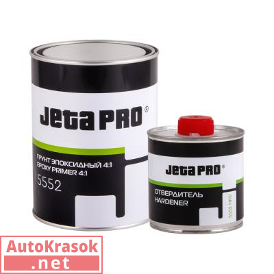 Антикоррозионный эпоксидный грунт EPOXY PRIMER 4:1, серый 0,8+0,2л (комплект) 5552, Jeta Pro