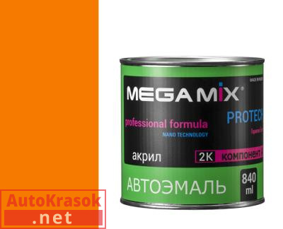 Краска Апельсин 28 ИЖ, эмаль акриловая АК-1311, 0,8 кг,  MegaMix