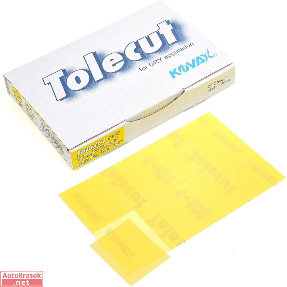 Клейкий лист Tolecut Lemon K800, желтый, 29*35 мм, 1 лист (8 шт), Kovax