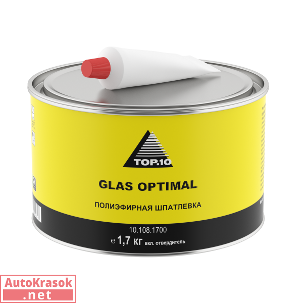 Шпатлевка GLAS OPTIMAL 1,7 кг, 10.108.1700, TOP.10