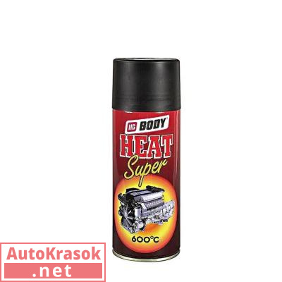 Краска Спрей-краска высокотемпературная Hi Heat Black, черная. 400 мл, 5120200000 Body HB