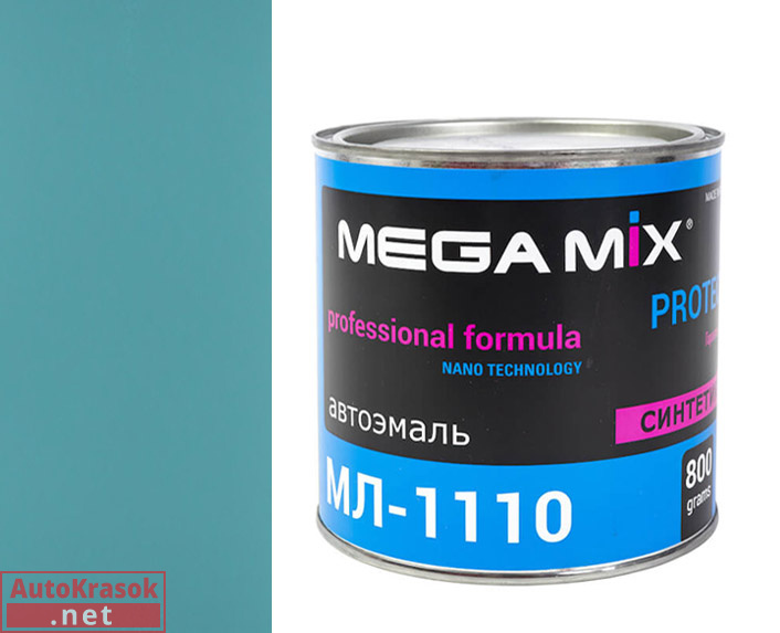 425 голубая/адриатика, МЛ-1110 автоэмаль,  0,80 кг, MegaMix