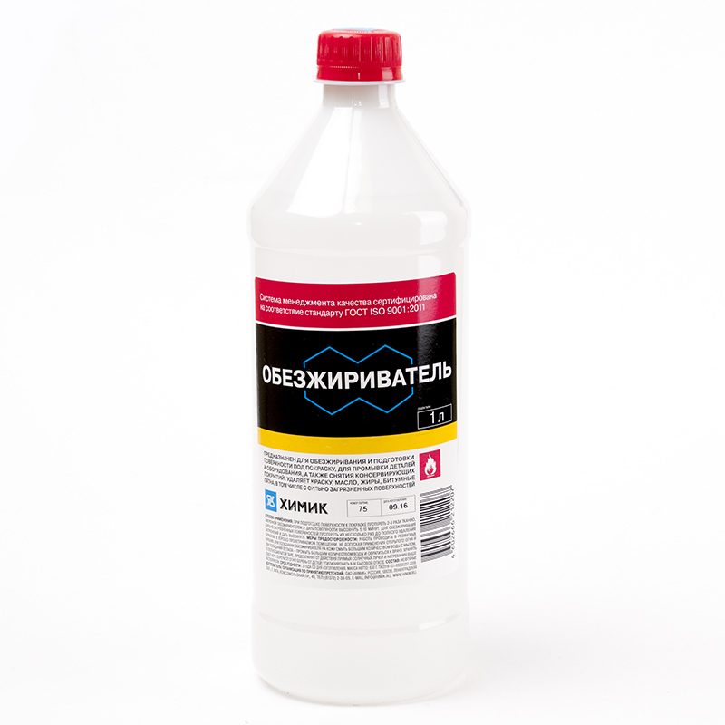 Растворитель Уайт Спирит ГОСТ, бутылка 1 л, , Химик