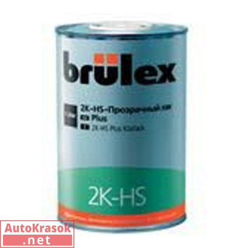 Лак Brulex 2K HS Прозрачный Plus 1л, BRULEX
