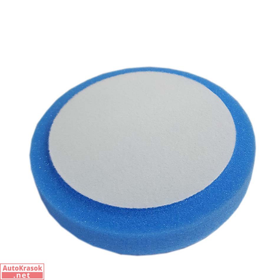 Полировальный поролоновый круг 150 mm 30 mm среднежесткий синий BLUE, ICAR