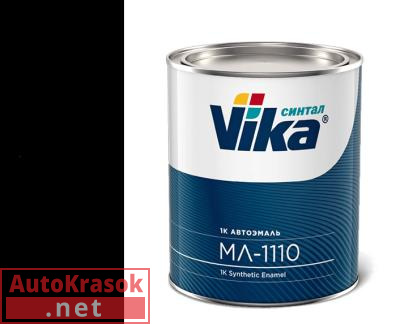Краска 601 черная, меламиноалкидная МЛ-1110, 0,8 кг,  VIKA
