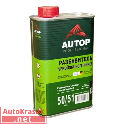 Разбавитель акриловый стандартный Thinner Standard 50/51, 1 л, ATP-TR50/51-1, Autop