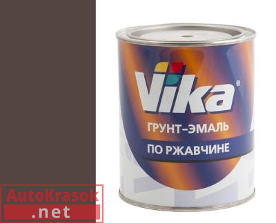 Грунт-эмаль "3 в 1", цвет RAL 8017 шоколадно-коричневый, 0,90 кг,  VIKA
