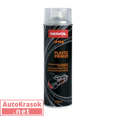 Грунт на пластик PLASTIC PRIMER Новол спрей, 500 мл 34482, Novol