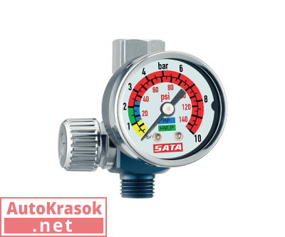 Манометр SATAjet с резьбовым соединением, 27771, SATA