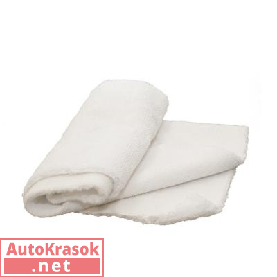 Салфетка из микрофибры, двухсторонняя без обметки краев, белая, 40*40 см, 400 г/м, 12.0888.W, Adolf Bucher