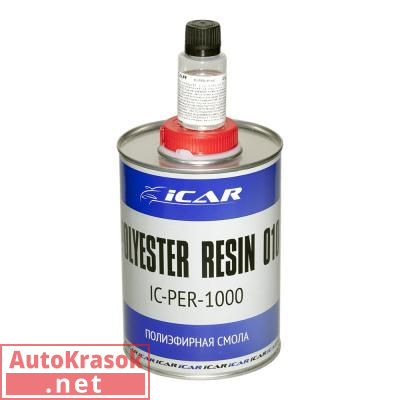 Полиэфирная смола с отвердителем, 1 кг+ 25 гр, IC-PER-1000, ICAR