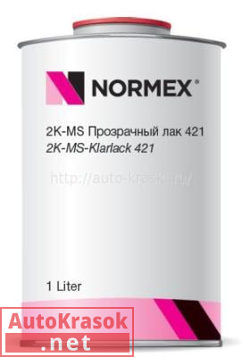 2К MS Прозрачный лак 421 1л, 933110174, Normex