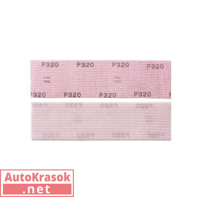 Шлифовальная полоска SUN NET X313T 70х420мм на липучке, сетка P100, 82307, SUNMIGHT