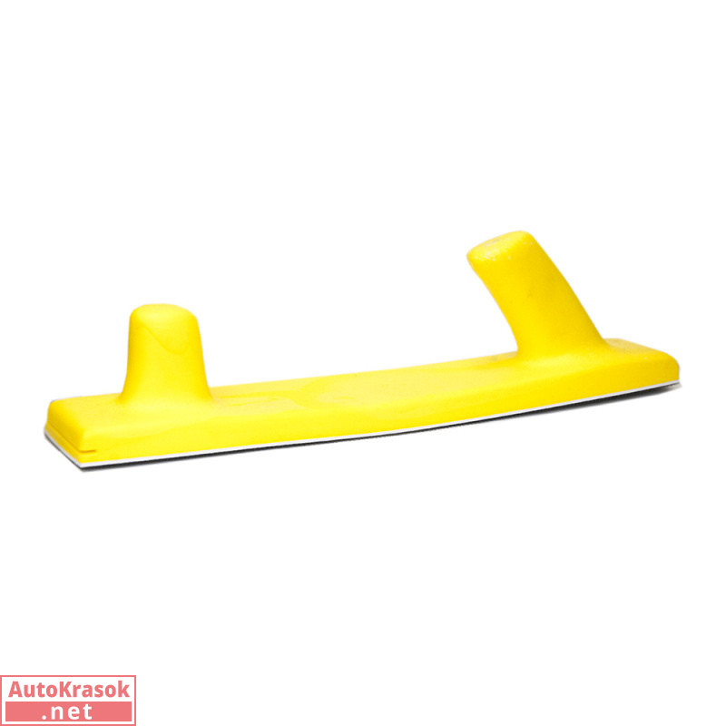 Шлифблок длинный 70*400 мм, гибкий на липучке, цвет желтый, 13-40, Китай/Россия