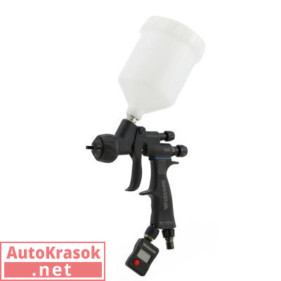 Краскопульт GENESI CARBONIO EVO 360 GEO HVLP, бачок 0,68 л, дюза 1,7 мм, 993017, Walcom