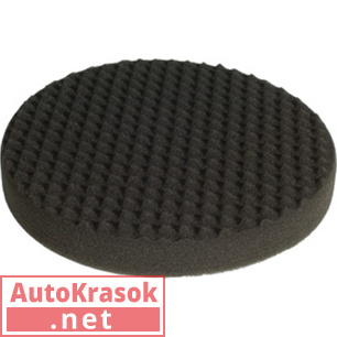 Диск полировальный поролоновый, рельефный, черный, мягкий, 150мм/6", липучка, 7993102011, Mirka