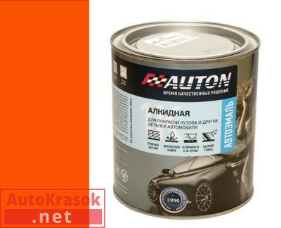 Краска 2009 RAL транспортно оранжевая, автоэмаль алкидная 1К, 0.8 л, ATN-P07323-08 AUTON