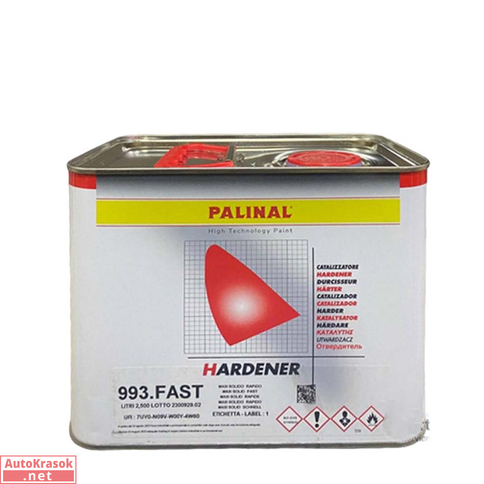 Отвердитель (Быстрый), канистра, 2,5 л, 993.FAST3, PALINAL
