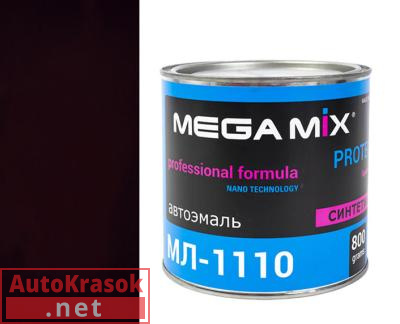 Краска 793 тёмно-коричневая, МЛ-1110 автоэмаль,  0,80 кг,  MegaMix