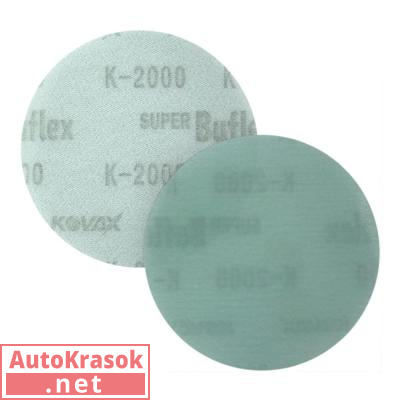 Шлифовальный круг Buflex Dry Green 75 mm на липучке K2000, Kovax