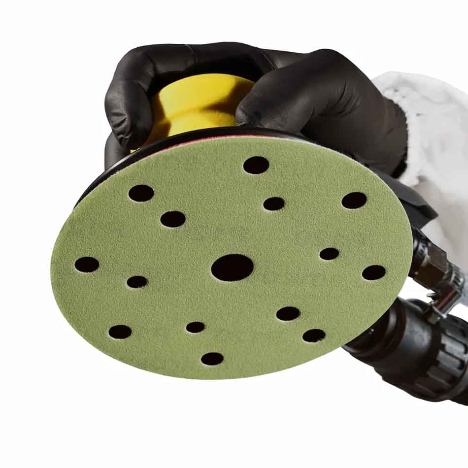 Шлифовальный круг на липучке SMIRDEX 840 Ceramic Film, 150 мм, 15 отверстий,  P240, 840415240, SMIRDEX