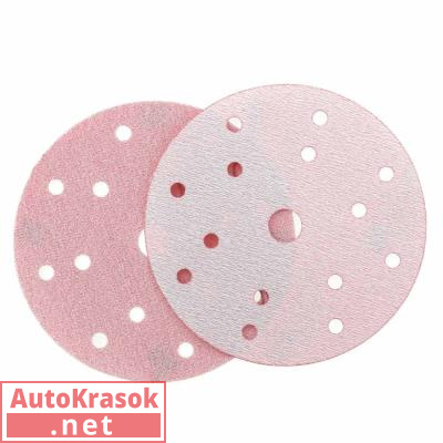 Шлифовальный круг IFILM Red ISISTEM, D=150 мм, 15 отверстий, P1500, IS-IF-Red-D150-15H-P1500, ISISTEM