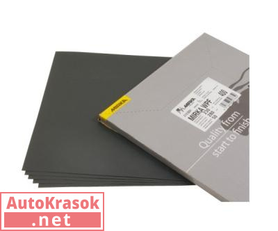 Бумага наждачная водостойкая Mirka WPF 230x280мм P800, 2110105081, Mirka