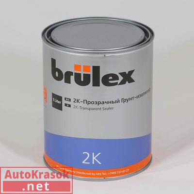 Грунт-изолятор 2К, прозрачный, 1 л 927010126, BRULEX