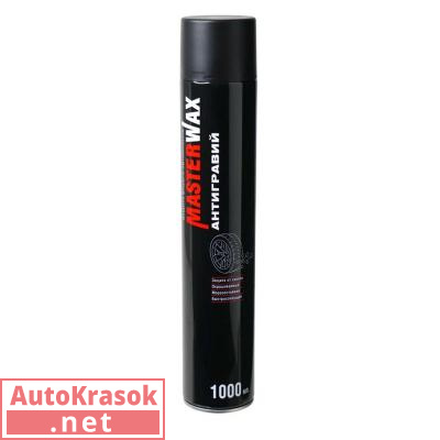 Антигравий черный (аэрозоль), 1000 мл, MW030102, MasterWax
