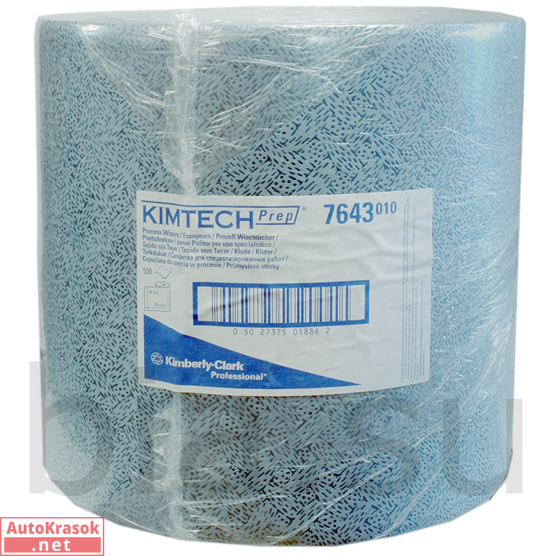 Салфетка протирочная Kimberly-Klark, "Кимтекс Преп" син. (38*34см*500шт), 7643, KIMBERLY-CLARK