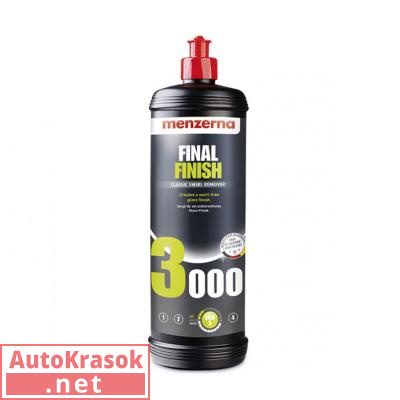 Паста полировальная FF3000, низкоабразивная финишная, 1 кг, 22029.261.870, Menzerna