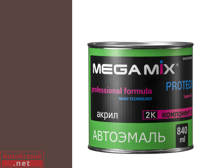 RAL8017 Шоколадно-коричневый, эмаль акриловая АК-1311, 0,8 кг, , MegaMix