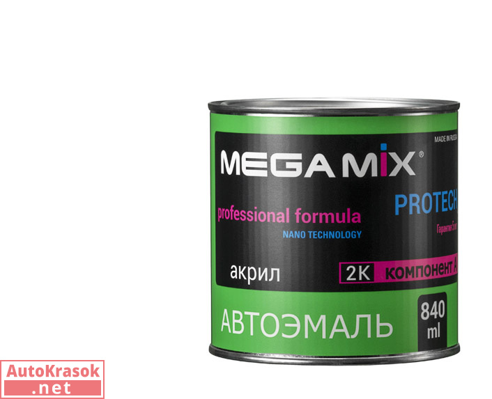 Серый ГАЗ, эмаль акриловая АК-1311, 0,8 кг, MegaMix Серый ГАЗ, эмаль акриловая АК-1311, 0,8 кг, MegaMix