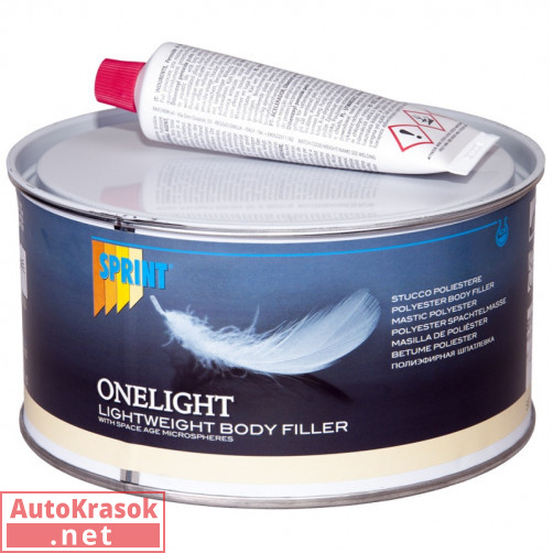S61 Шпатлевка Sprint легкая Onelight, уп. 1кг, SPRINT ICR