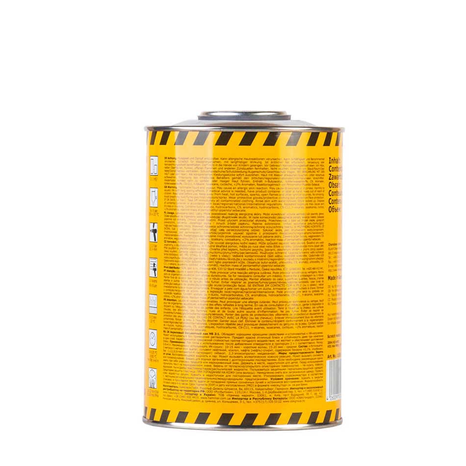 Лак 155 прозрачный 2К HS, 1 л, 11555, CHAMALEON