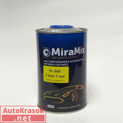 Прозрачный лак W-500 MS, 1 л, MMPW-500, MiraMix