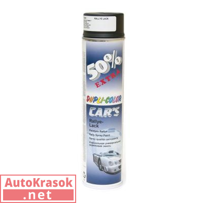 Краска эмаль (акриловая, универсальная), цвет черный полуматовый, 600 мл, 724961 Dupli-Color