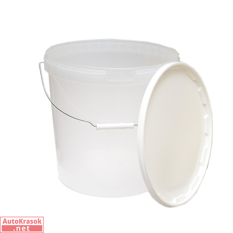 Ведро с ручкой, для краски (с крышкой), пластмассовое, объем 20 л, 