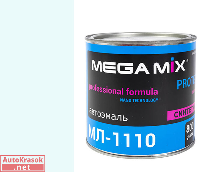 202 белая, МЛ-1110 автоэмаль,  0,80 кг, , MegaMix