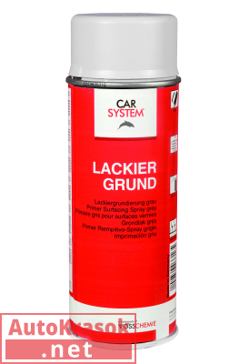 Аэрозольный адгезионный грунт, серый, 400 мл 126024, CarSystem