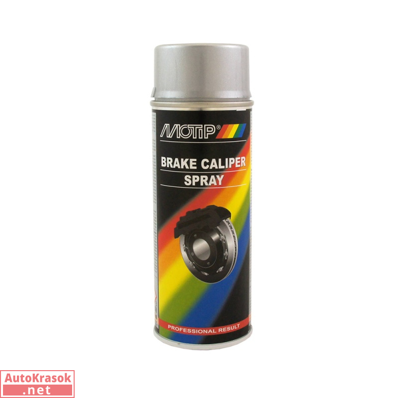серебристая MOTIP Краска для суппортов и барабанов (аэрозоль), уп.400мл, 04096, Motip