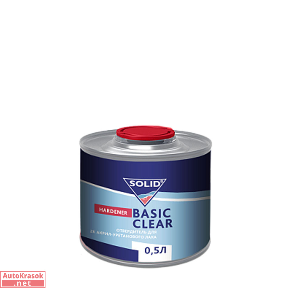 Отвердитель для 2K акрил-уретанового лака BASIC CLEAR, 0,5 л, SOLID