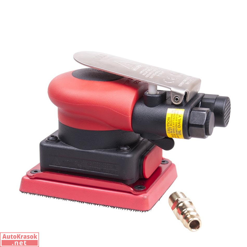 Машинка шлифовальная пневматическая, плоская, ход 5 мм, расход воздуха 350 л/мин, подложка 70*100 мм, IT-70-100-5-V, ITOOLS