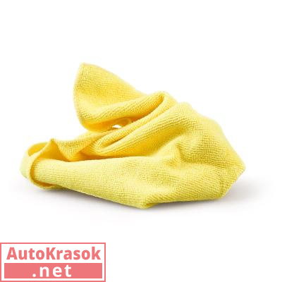 Многоразовая полировальная салфетка MICROSHINE из микрофибры, 40х40см., желтая, 633223, RoxelPro